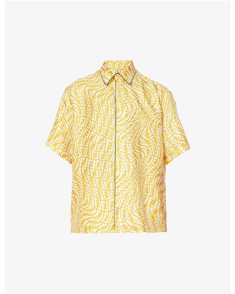 yelliw fendi shirt silver aliexpress|Shop Men's Designer Yellow Shirts .